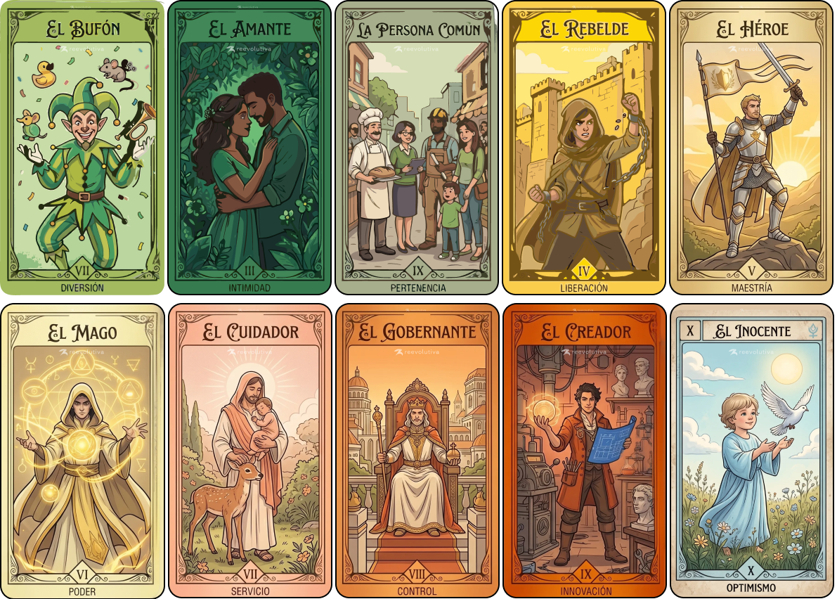 12 arquetipos de Jung - Pearson